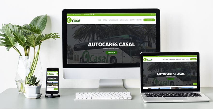 desarrollo web a medida autocares casal